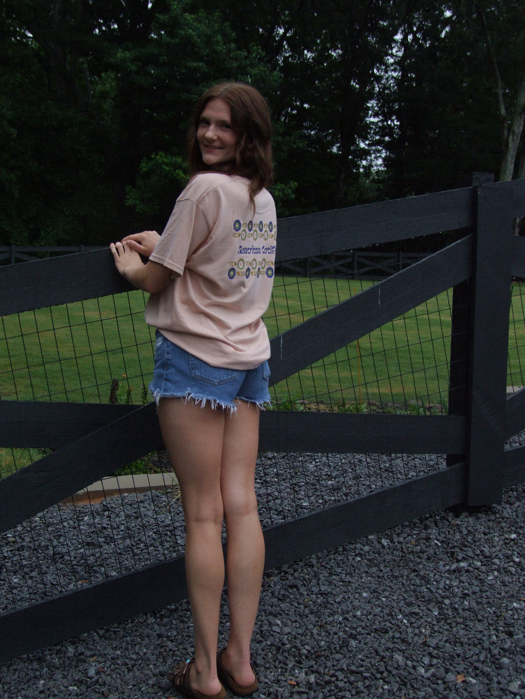 Blue/Green Flower Tee