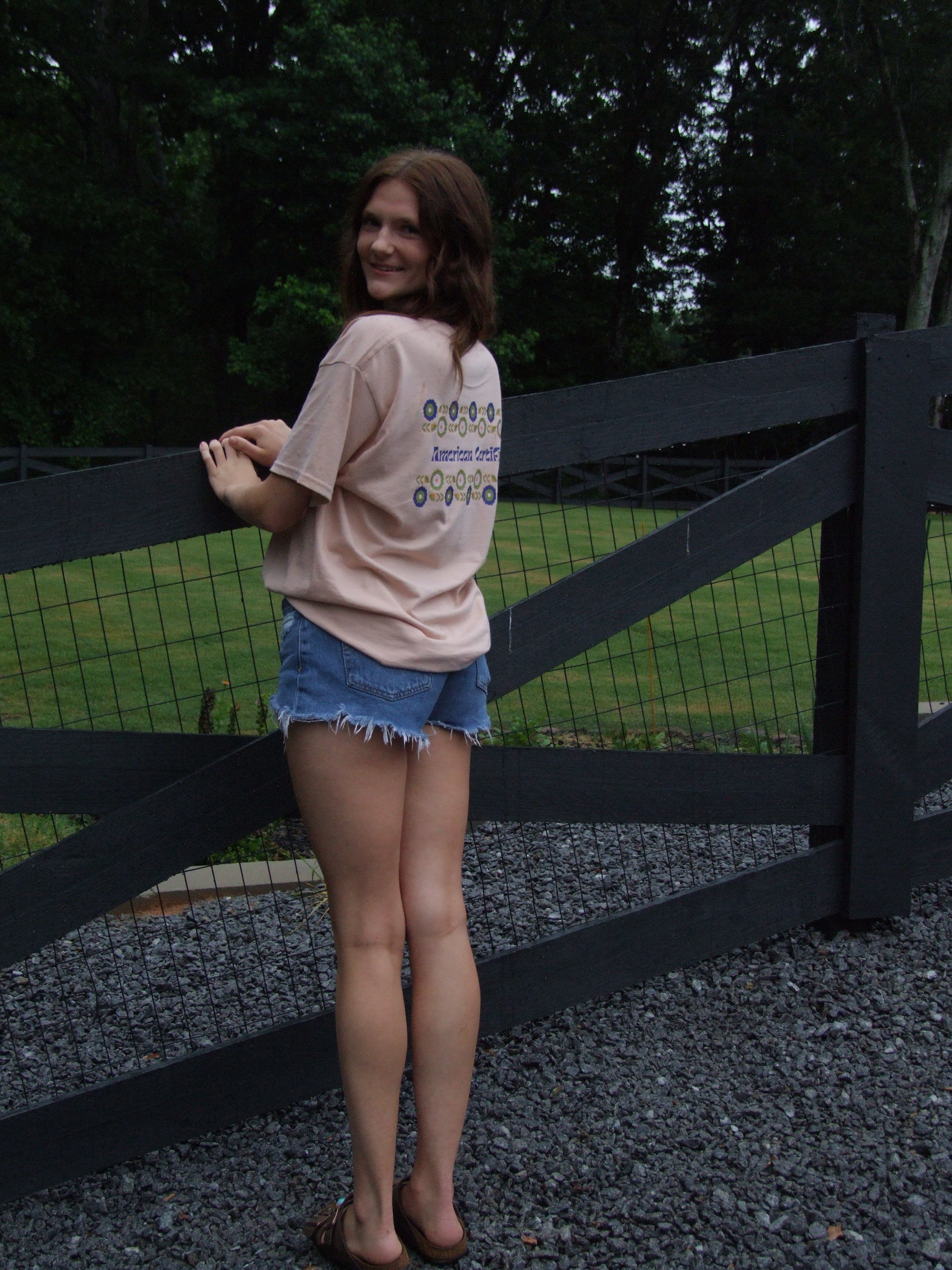Blue/Green Flower Tee