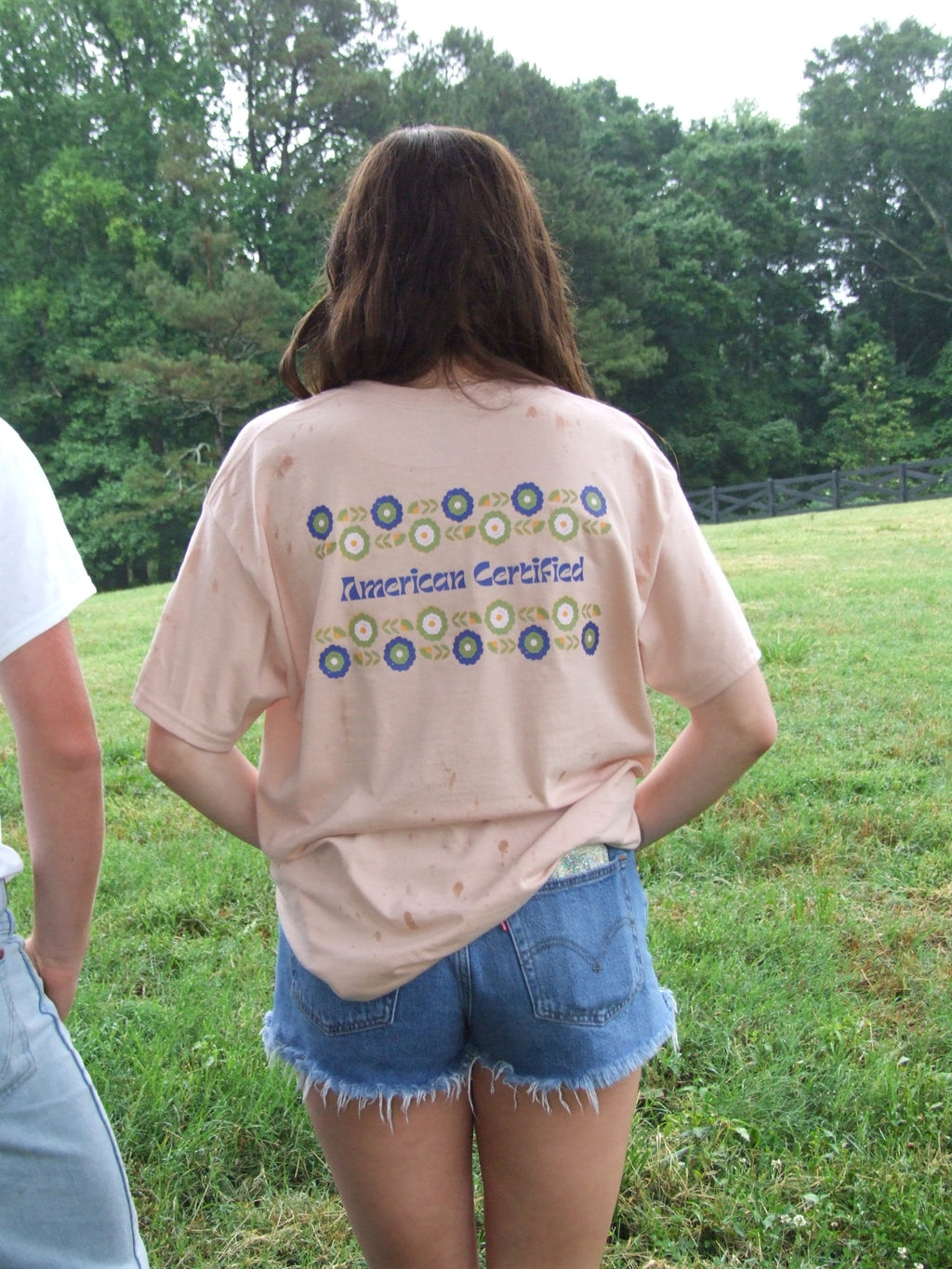Blue/Green Flower Tee