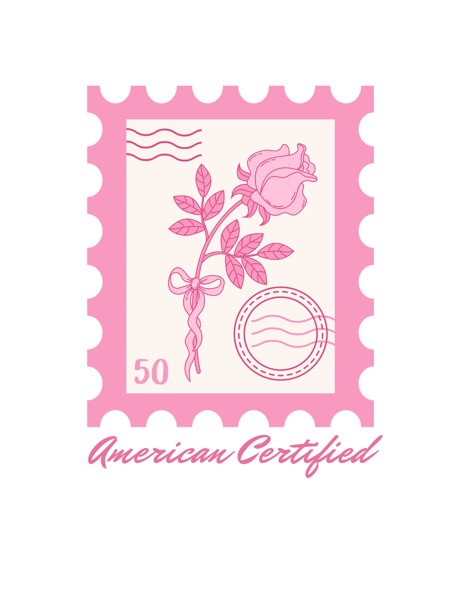Pink Stamp Tee